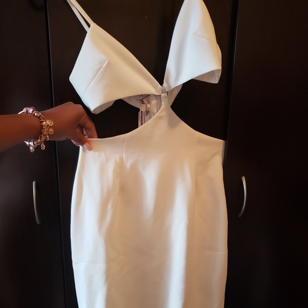 Brand new house of cb white midi dress